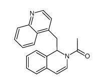 2-acetyl-1-(4-quinolylmethyl)-1,2-dihydroisoquinoline结构式