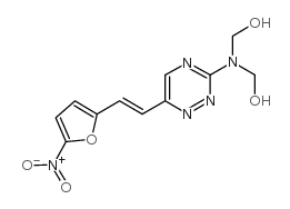 Methanol,[[6-[2-(5-nitro-2-furanyl)ethenyl]-1,2,4-triazin-3-yl]imino]bis- (9CI) picture
