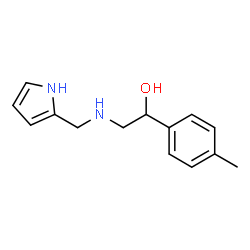 Benzyl alcohol, p-methyl-alpha-[[(pyrrol-2-ylmethyl)amino]methyl]- (8CI) structure