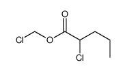 chloromethyl 2-chloropentanoate结构式