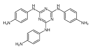 2-N,4-N,6-N-tris(4-aminophenyl)-1,3,5-triazine-2,4,6-triamine Structure