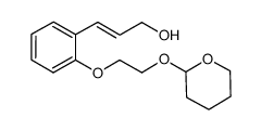 (E)-3-(2-(2-((tetrahydro-2H-pyran-2-yl)oxy)ethoxy)phenyl)prop-2-en-1-ol Structure