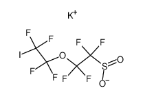 potassium 5-iodo-3-oxaoctafluoropentanesulfinate结构式