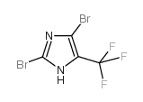2,4-二溴-5-(三氟甲基)-1H-咪唑结构式