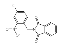 2-[(4-chloro-2-nitro-phenyl)methyl]isoindole-1,3-dione结构式