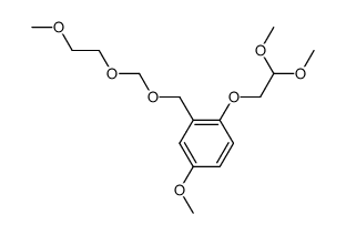 [4-methoxy-2-(methoxyethoxymethoxymethyl)]phenyloxyacetaldehyde dimethyl acetal结构式
