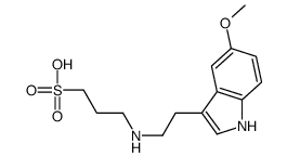 3-[2-(5-methoxy-1H-indol-3-yl)ethylamino]propane-1-sulfonic acid结构式