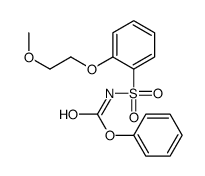 phenyl N-[2-(2-methoxyethoxy)phenyl]sulfonylcarbamate结构式