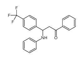 3-anilino-1-phenyl-3-[4-(trifluoromethyl)phenyl]propan-1-one结构式