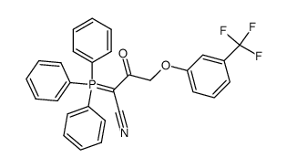 [(3-trifluoromethylphenoxyacetyl)(cyano)methylene]triphenylphosphorane Structure