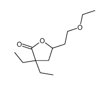 2(3H)-Furanone,5-(2-ethoxyethyl)-3,3-diethyldihydro-(9CI) structure
