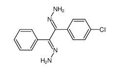 (1-(4-chlorophenyl)-2-phenylethane-1,2-diylidene)bis(hydrazine)结构式