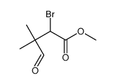 methyl 2-bromo-3,3-dimethyl-4-oxobutanoate Structure