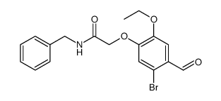 Acetamide, 2-(5-bromo-2-ethoxy-4-formylphenoxy)-N-(phenylmethyl)结构式