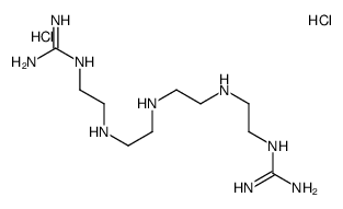 2,5,8,11,14-pentaazapentadecanediamidine dihydrochloride Structure