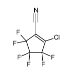 2-chloro-3,3,4,4,5,5-hexafluorocyclopentene-1-carbonitrile Structure