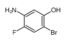 5-Amino-2-bromo-4-fluorophenol结构式