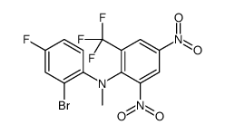 N-(2-bromo-4-fluorophenyl)-N-methyl-2,4-dinitro-6-(trifluoromethyl)aniline Structure