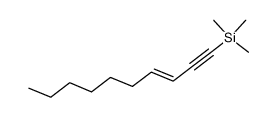 (E)-1-(trimethylsilyl)-3-decen-1-yne结构式