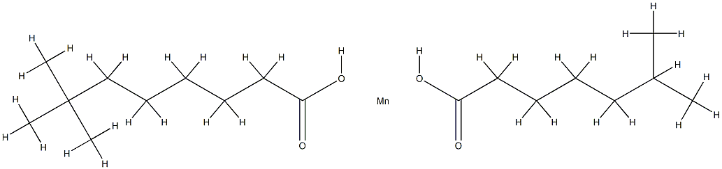 (isooctanoato-O)(neodecanoato-O)manganese structure