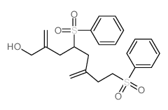 4,8-bis(benzenesulfonyl)-2,6-dimethylidene-octan-1-ol Structure