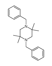 1,4-dibenzyl-2,2,5,5-tetramethyl-piperazine结构式