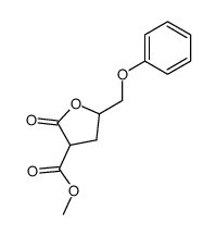 methyl 5-phenoxymethyl-2-oxooxolane-3-carboxylate结构式