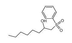 1-phenylsulfonyl-2-octanol Structure
