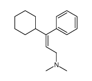 3-cyclohexyl-N,N-dimethyl-3-phenylprop-2-en-1-amine结构式