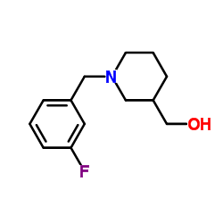 [1-(3-Fluorobenzyl)-3-piperidinyl]methanol Structure