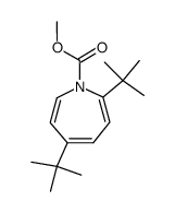 methyl 2,5-di-tert-butyl-1H-azepine-1-carboxylate结构式