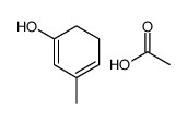 acetic acid,3-methylcyclohexa-1,3-dien-1-ol结构式