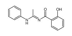 N-phenyl-N'-salicyloyl-acetamidine结构式