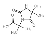 2-(4,4-Dimethyl-2,5-dioxo-1-imidazolidinyl)-2-methylpropanoic acid结构式
