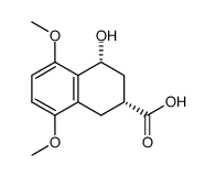 cis-2-carboxy-4-hydroxy-5,8-dimethoxytetralin结构式