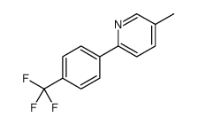 Pyridine, 5-methyl-2-[4-(trifluoromethyl)phenyl] Structure