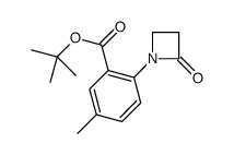 tert-butyl 5-methyl-2-(2-oxoazetidin-1-yl)benzoate结构式