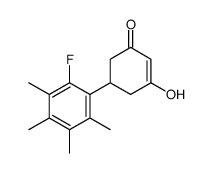 5-(2-fluoro-3,4,5,6-tetramethylphenyl)-3-hydroxycyclohex-2-en-1-one结构式