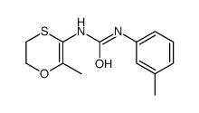 1-(6-methyl-2,3-dihydro-1,4-oxathiin-5-yl)-3-(3-methylphenyl)urea Structure