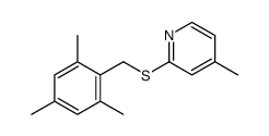 4-methyl-2-[(2,4,6-trimethylphenyl)methylsulfanyl]pyridine Structure