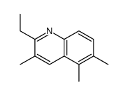 2-ethyl-3,5,6-trimethylquinoline结构式