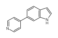 6-吡啶-4-基-1H-吲哚结构式