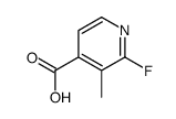 2-fluoro-3-methylpyridine-4-carboxylic acid Structure