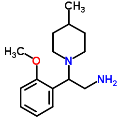 2-(2-METHOXY-PHENYL)-2-(4-METHYL-PIPERIDIN-1-YL)-ETHYLAMINE结构式