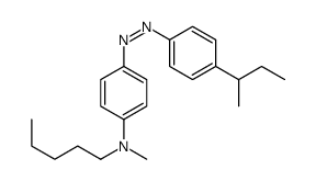 4-[(4-butan-2-ylphenyl)diazenyl]-N-methyl-N-pentylaniline结构式