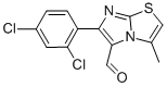 6-(2,4-dichlorophenyl)-3-methylimidazo[2,1-b]thiazole-5-carboxaldehyde structure