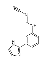 N-cyano-N'-[3-(1H-imidazol-2-yl)phenyl]methanimidamide Structure