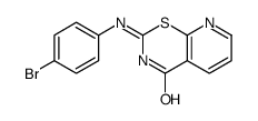 2-(4-bromoanilino)pyrido[3,2-e][1,3]thiazin-4-one Structure