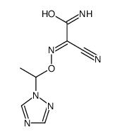 2-amino-2-oxo-N-[1-(1,2,4-triazol-1-yl)ethoxy]ethanimidoyl cyanide结构式