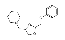 1-[[2-(phenoxymethyl)-1,3-dioxolan-4-yl]methyl]piperidine结构式